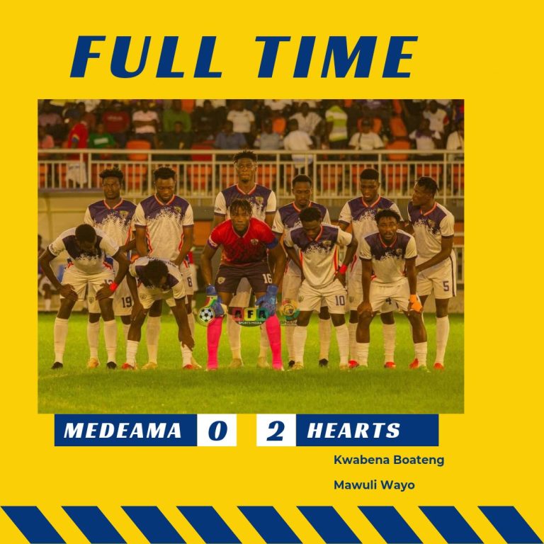 Highlights: Medeama 0-2 Hearts: Phobians silence Mauves in Tarkwa